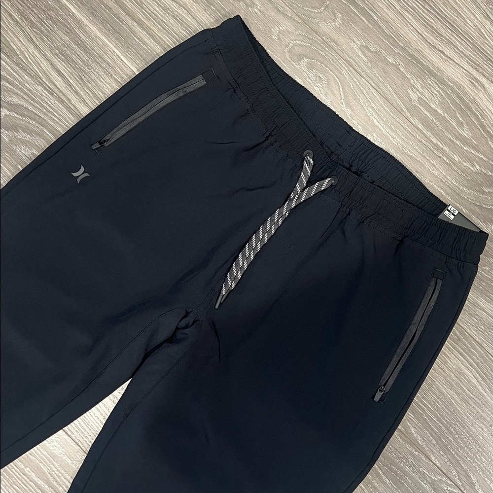 Hurley Black Joggers with Zippered Pockets - Picture 2 of 5